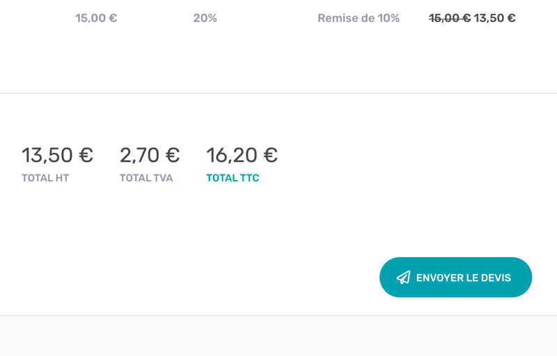 Envoyez vos devis et factures en un clic!